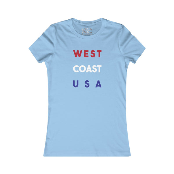 "West Coast USA" Women's Favorite Tee