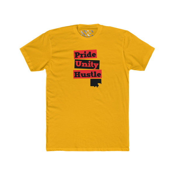 "Pride Unity Hustle" Men's Cotton Crew Tee