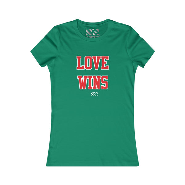 Love Wins (Red & White) Women's Favorite Tee