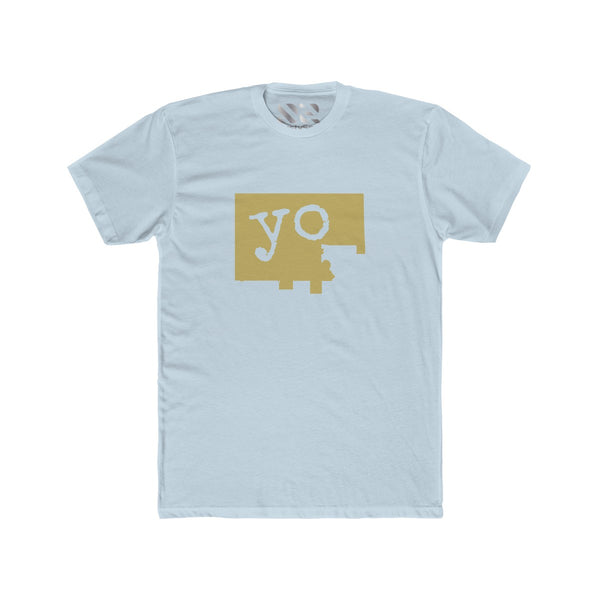 The Town "YO" (Gold) Men's Cotton Crew Tee