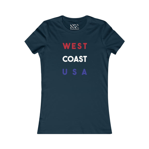 "West Coast USA" Women's Favorite Tee