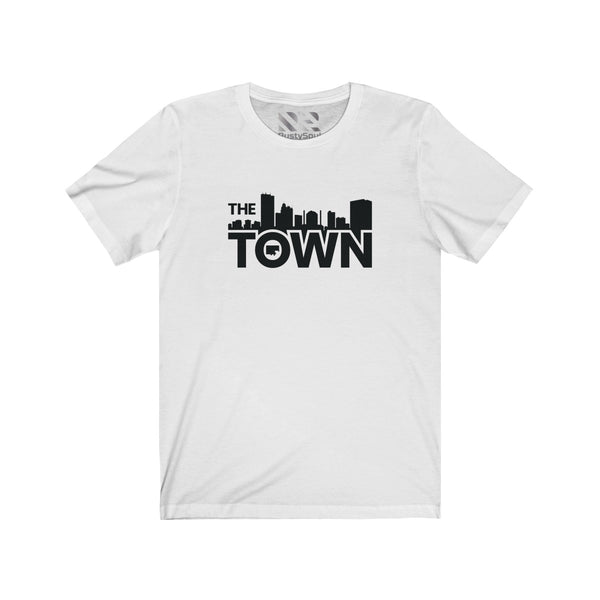 The Town "Skyline" (Black) Unisex Jersey Short Sleeve Tee