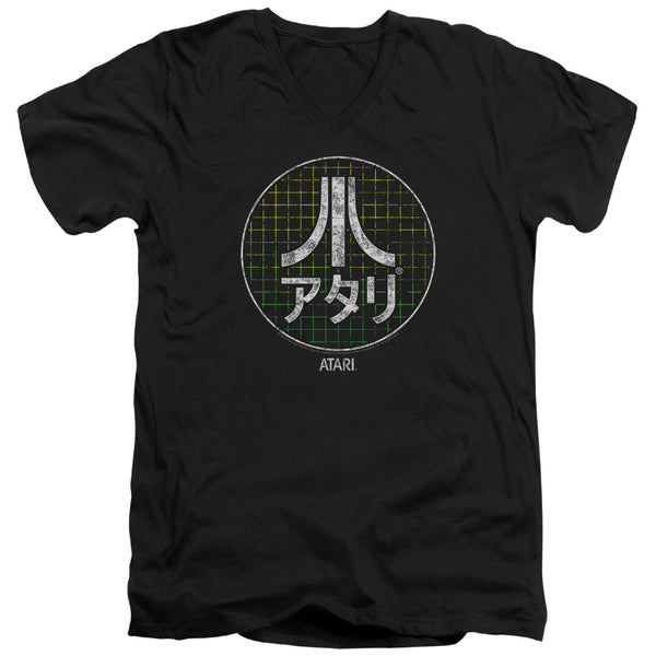 Atari - Japanese Grid Short Sleeve Adult V Neck