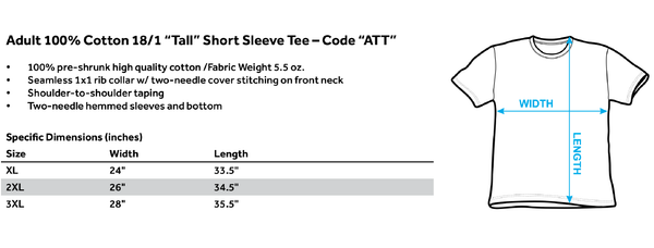 Warriors - Amusement Short Sleeve Adult Tall