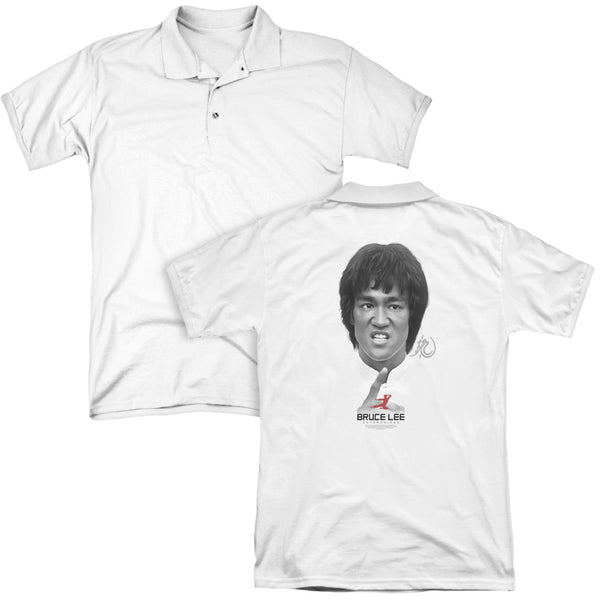 Bruce Lee - Self Help (Back Print) Mens Regular Fit Polo