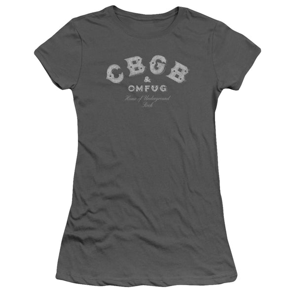 Cbgb - Tattered Logo Short Sleeve Junior Sheer