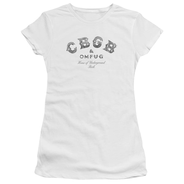 Cbgb - Club Logo Short Sleeve Junior Sheer