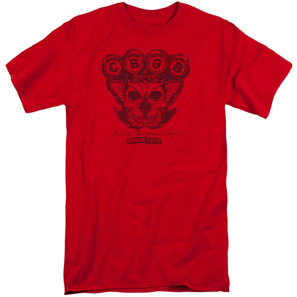 Cbgb - Moth Skull Short Sleeve Adult Tall