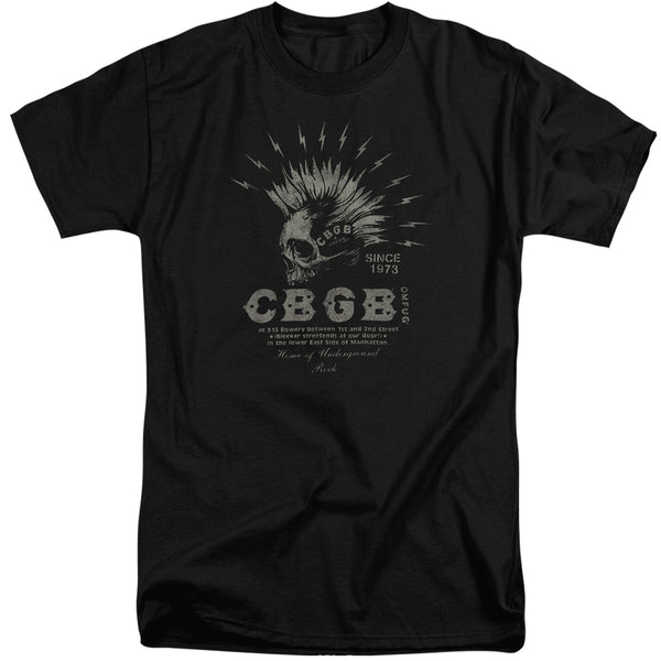 Cbgb - Electric Skull Short Sleeve Adult Tall