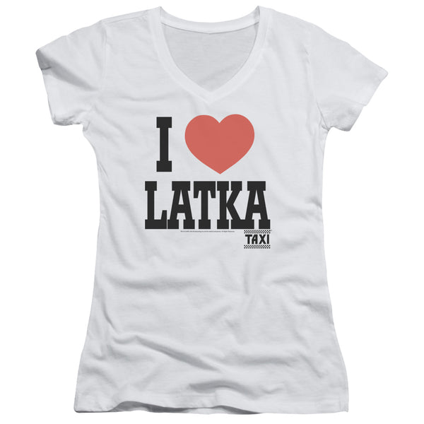 Taxi - I Heart Latka Junior V Neck