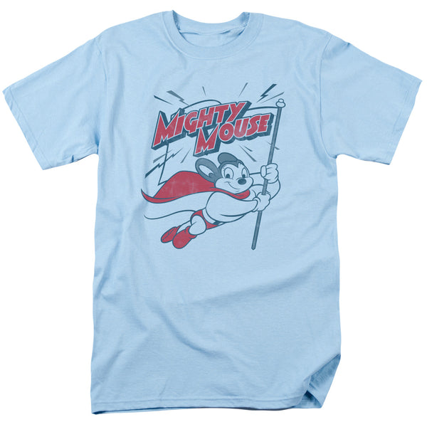 Mighty Mouse - Mighty Flag Short Sleeve Adult 18/1