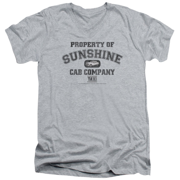 Taxi - Property Of Sunshine Cab Short Sleeve Adult V Neck