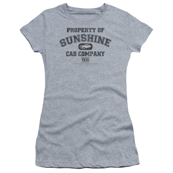 Taxi - Property Of Sunshine Cab Short Sleeve Junior Sheer