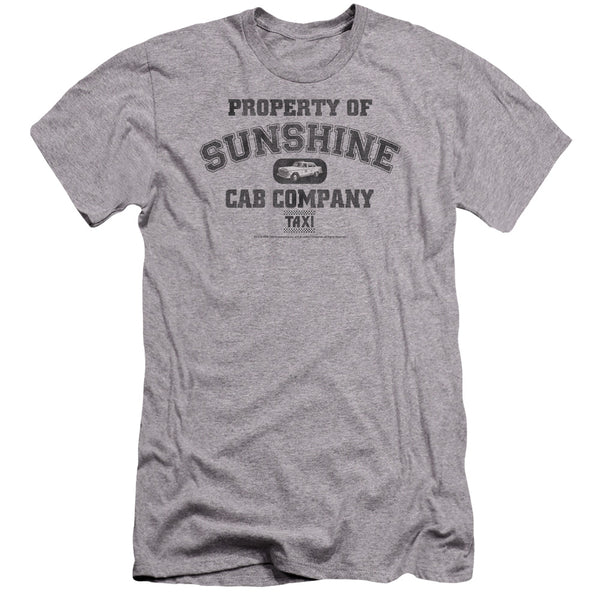Taxi - Property Of Sunshine Cab Premuim Canvas Adult Slim Fit 30/1