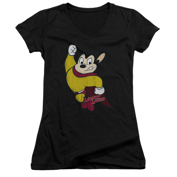 Mighty Mouse - Classic Hero Junior V Neck