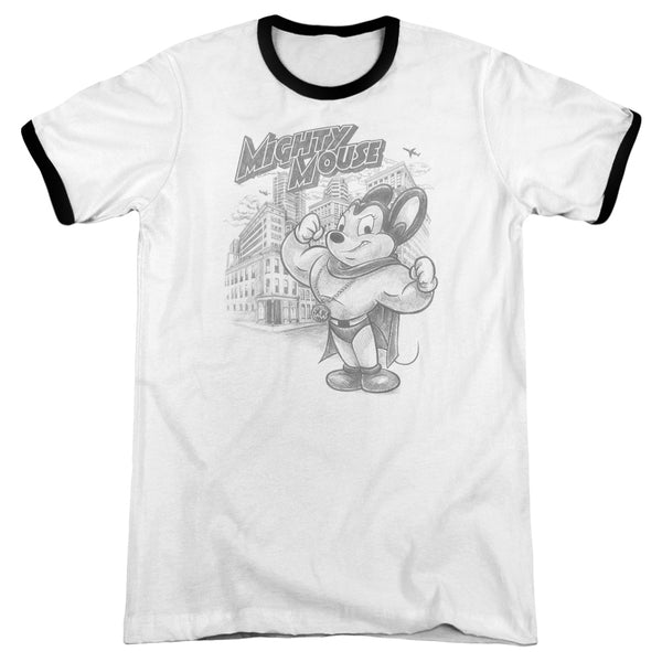 Mighty Mouse - Protect And Serve Adult Ringer