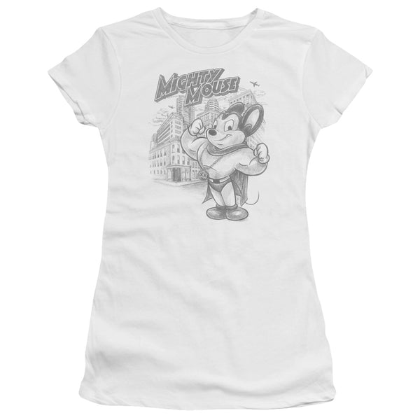 Mighty Mouse - Protect And Serve Premium Bella Junior Sheer Jersey
