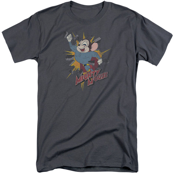 Mighty Mouse - Break Through Short Sleeve Adult Tall