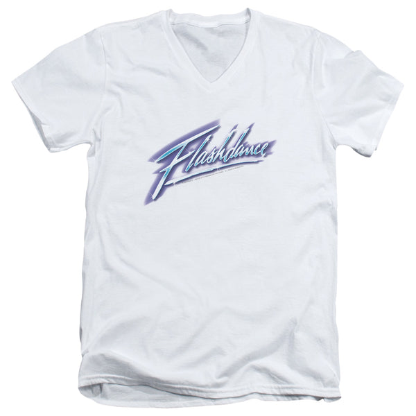 Flashdance - Logo Short Sleeve Adult V Neck