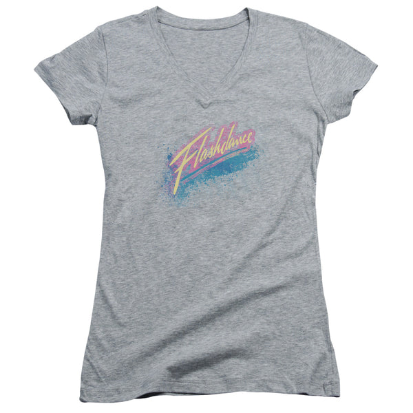 Flashdance - Spray Logo Junior V Neck