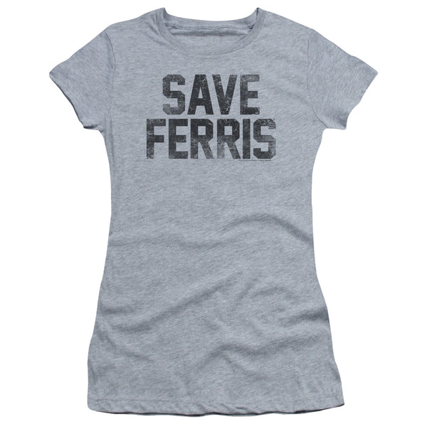Ferris Bueller - Save Ferris Short Sleeve Junior Sheer