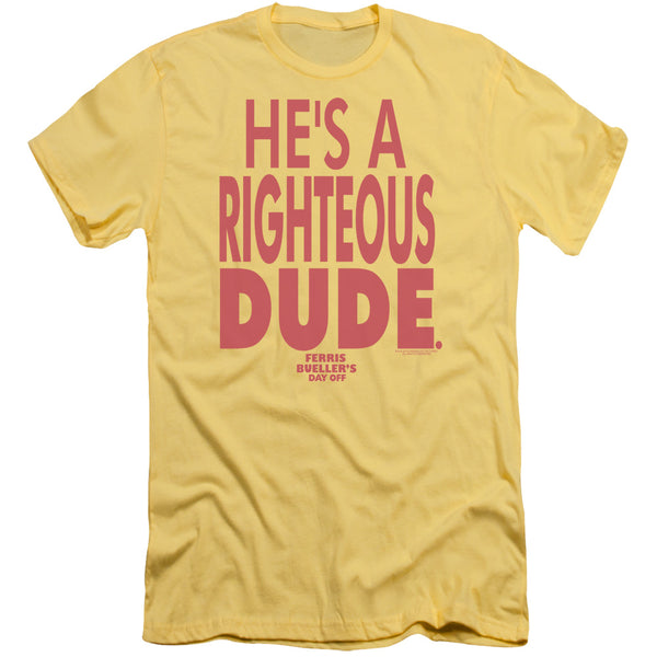 Ferris Bueller - Righteous Dude Short Sleeve Adult 30/1