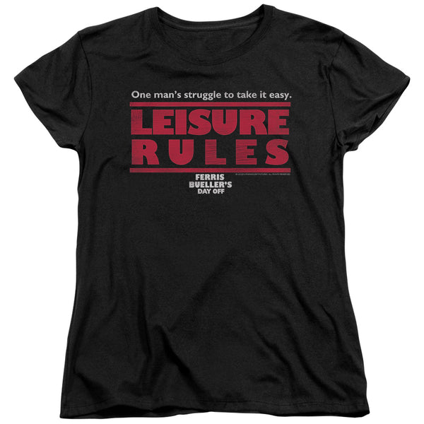 Ferris Bueller - Leisure Rules Short Sleeve Women's Tee