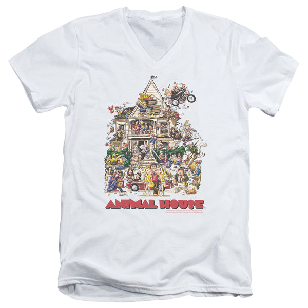 Animal House - Poster Art Short Sleeve Adult V Neck