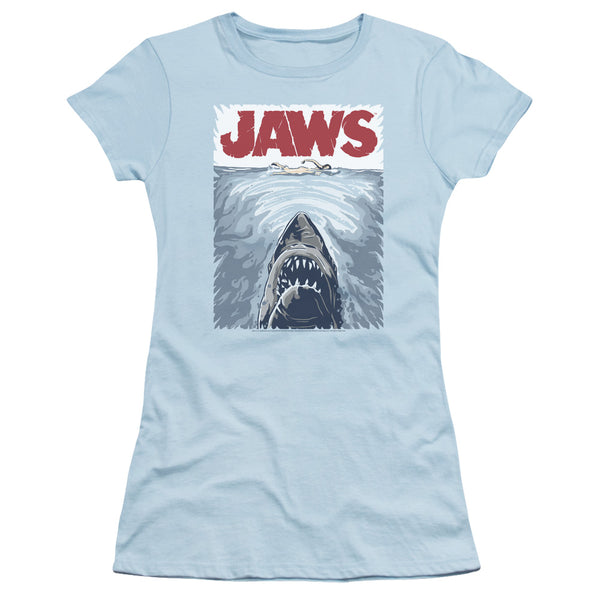 Jaws - Graphic Poster Short Sleeve Junior Sheer