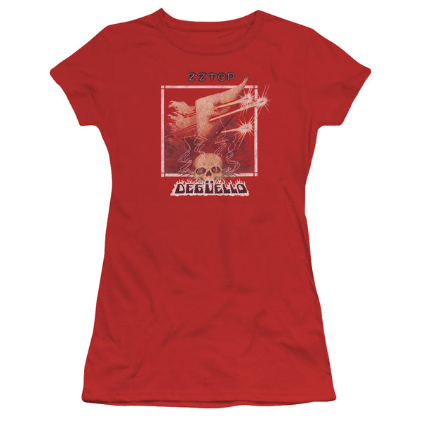 Zz Top - Deguello Cover Short Sleeve Junior Sheer