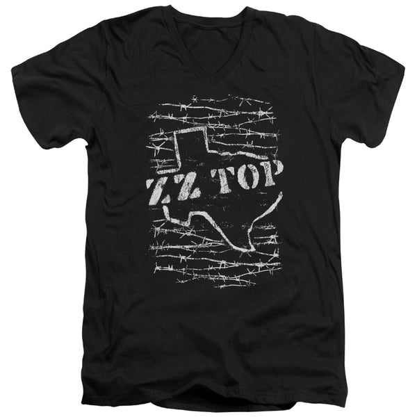 Zz Top - Barbed Short Sleeve Adult V Neck
