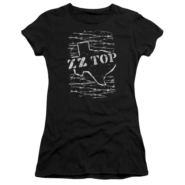 Zz Top - Barbed Short Sleeve Junior Sheer