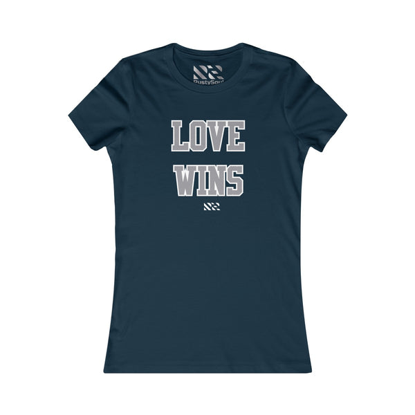 Love Wins (Gray & White) Women's Favorite Tee