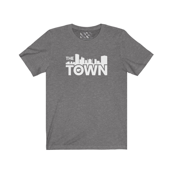 The Town "Skyline" (White) Unisex Jersey Short Sleeve Tee