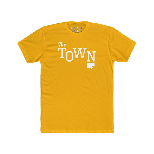 The Town 2 (White) Men's Cotton Crew Tee