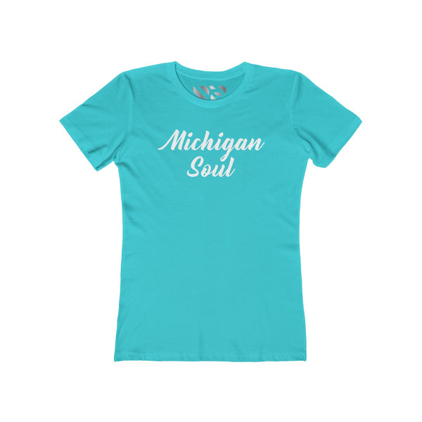 "Michigan Soul" Women's The Boyfriend Tee