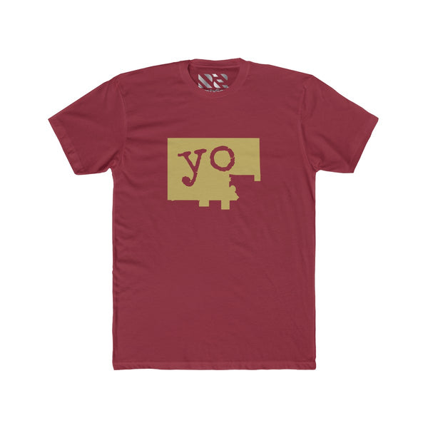 The Town "YO" (Gold) Men's Cotton Crew Tee
