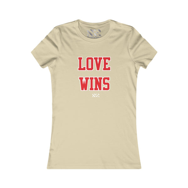Love Wins (Red & White) Women's Favorite Tee