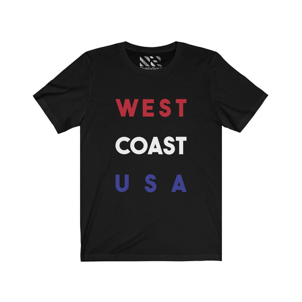 "West Coast USA" Unisex Jersey Short Sleeve Tee