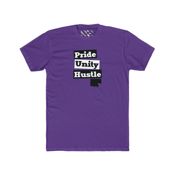"Pride Unity Hustle" Men's Cotton Crew Tee