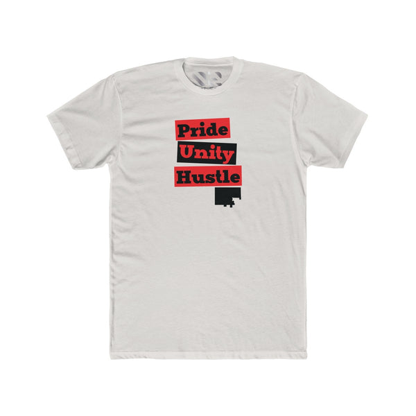 "Pride Unity Hustle" Men's Cotton Crew Tee