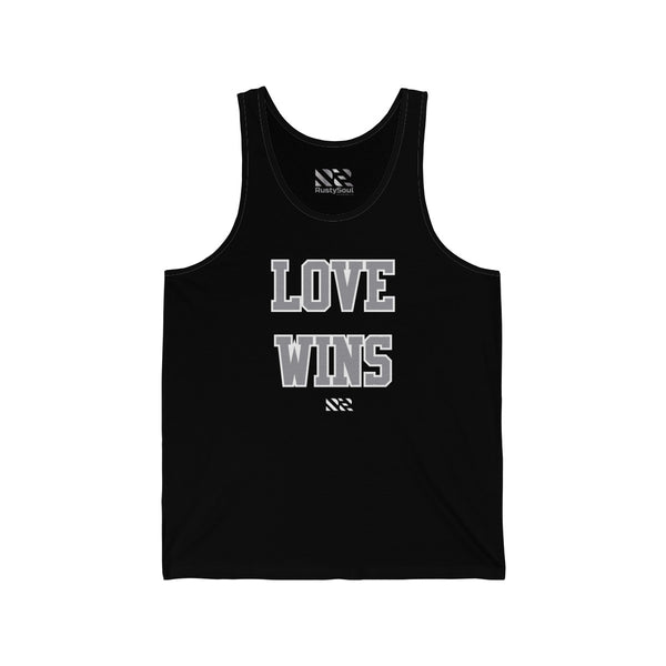 "LOVE WINS" Unisex Jersey Tank
