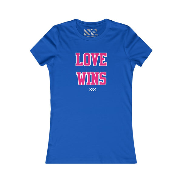 Love Wins (Pink & White) Women's Favorite Tee