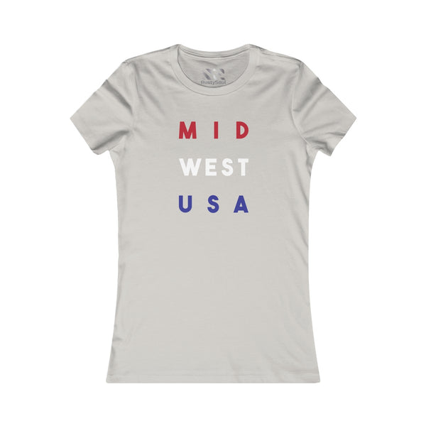 "Mid West USA" Women's Favorite Tee