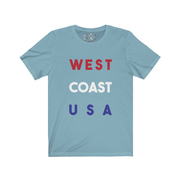 "West Coast USA" Unisex Jersey Short Sleeve Tee