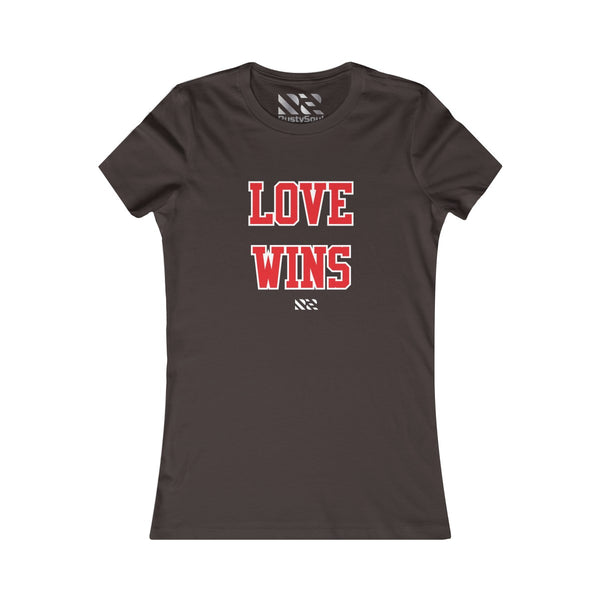 Love Wins (Red & White) Women's Favorite Tee
