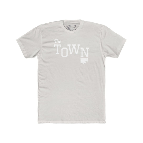 The Town 2 (White) Men's Cotton Crew Tee