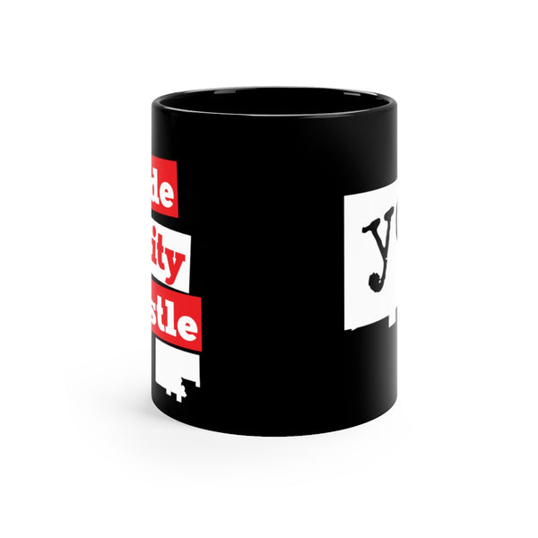 The Town "YO" Black mug 11oz