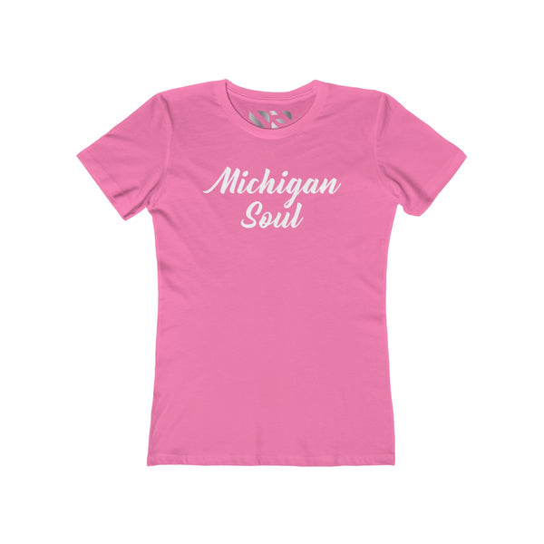 "Michigan Soul" Women's The Boyfriend Tee