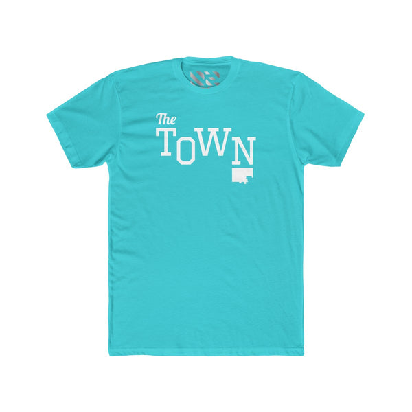 The Town 2 (White) Men's Cotton Crew Tee
